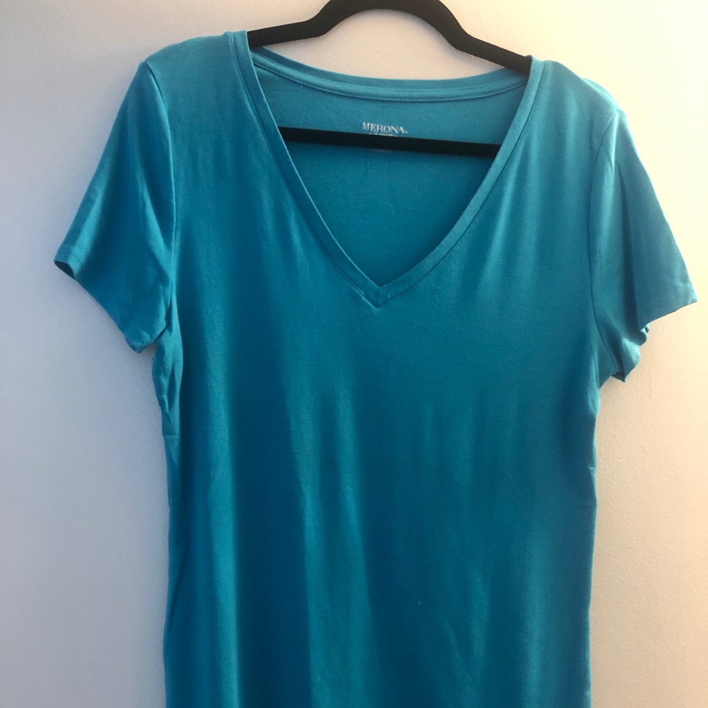 Women’s Teal Solid Tee